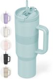 ONYX gourde avec paille 1.2 litre bleu pastel
