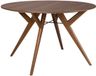 Zuiver IJver Eettafel Rond 120 cm Hout Walnoot - Bruin