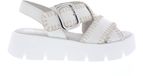 Gabor Sandales pour femmes 84.751.20 Best Fitting Off White Suède Sandales plates