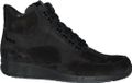 Durea 9735 Wijdte G Zwart/Antracite Suède Veterschoenen