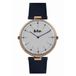 Lee Cooper LC06636.499 Montre homme analogique bracelet cuir bleu or rose