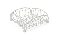 Galileo Casa 5900122 servethouder, metaal, wit, 19,5 x 19,5 cm