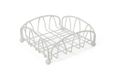 Galileo Casa 5900122 servethouder, metaal, wit, 19,5 x 19,5 cm