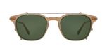 Garrett Leight Clark J Clip Lunettes De Vue Unisexe Doré Carrées Vert 48mm