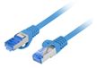 Lanberg PCF6A-10CC Netwerkkabel Blauw 1 m Cat6a S/FTP Rond