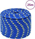 vidaXL Boottouw 12 mm 25 m polypropyleen blauw