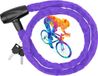 Vélo sans marque Chaîne antivol 120 cm violet/noir