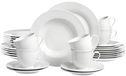 Ritzenhoff & Breker Combinatieservice Bianco, 30-delig, porseleinen servies