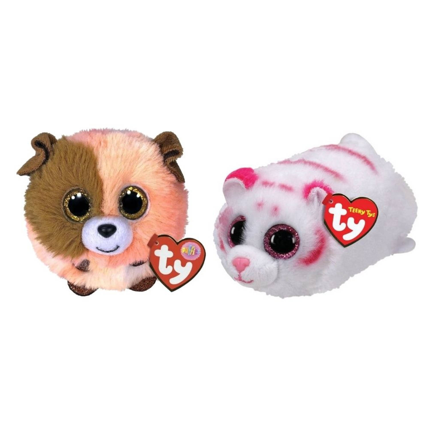 TY - Knuffel - Teeny Puffies - Mandarin Dog & Tabor Tiger