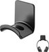 Wan GmbH Support casque - Support de rangement Crochet - Gain de place - Auto-adhésif Antidérapant - Noir