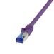 LogiLink C6A019S netwerkkabel Paars 0,25 m Cat6a S/FTP Rond