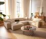 DELIFE Sirpio XL 360x260 cm recamiere koord beige variabel seam