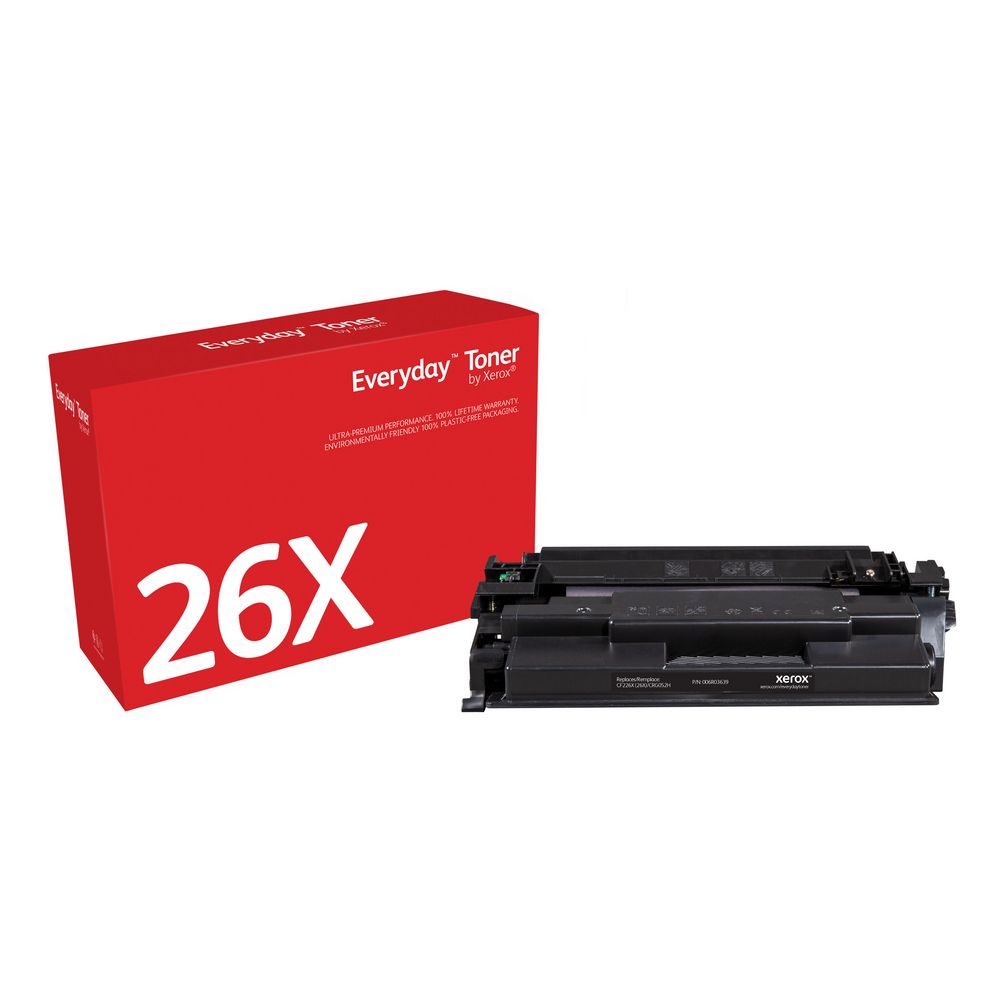 Xerox Everyday Zwart Toner compatibel met HP 26X (CF226X/ CRG-052H) - High Capacity - 9000 pagina's