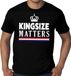 Bellatio Decorations Kingsize Matters Zwart Kingsday / Koningsdag shirt heren - Oranje kleding XXXXL