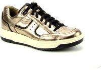 Durea 6299-1807-wG Lage sneakers Vrouwen Goud Leer Sleehak Veters Maat 41