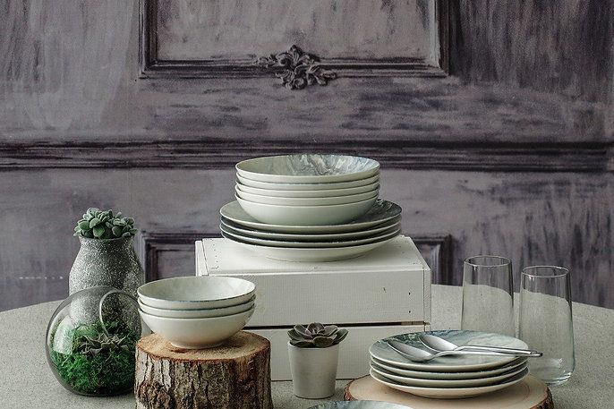 Hermia Asir - Dinerservies (24-delig) - Veelkleurig