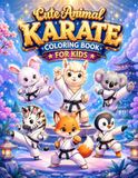 Cute Animal Karate Coloring Book for Kids: Fun Martial Arts Coloring Pages for Boys and Girls