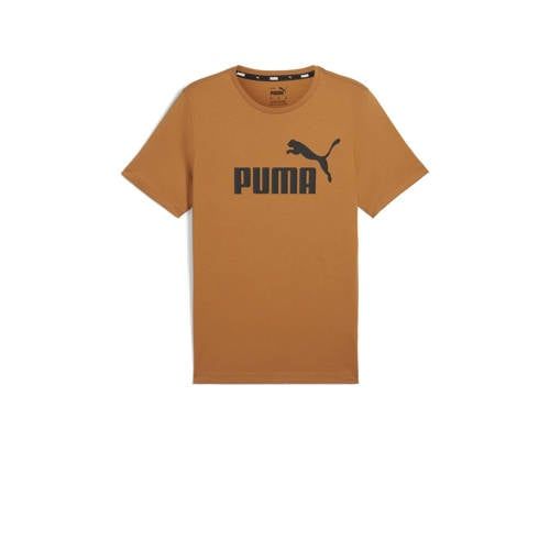 Puma T-shirt met logo lichtbruin