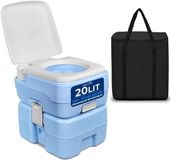 SereneLife Draagbaar Toilet 20l Kampeertoilet - Blauw