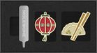 Moleskine Country Pins China (2er-Set), Laterne + Dumpling