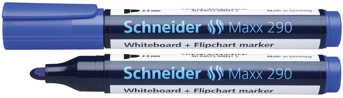 Schneider Viltstift 290 whiteboard rond blauw 2-3mm