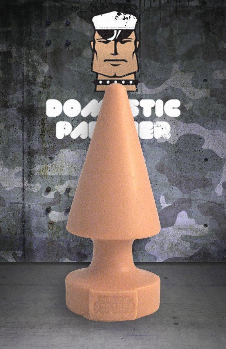 Domestic Partner Buttplug Mini Crack Attack 15 x 6 cm - beige