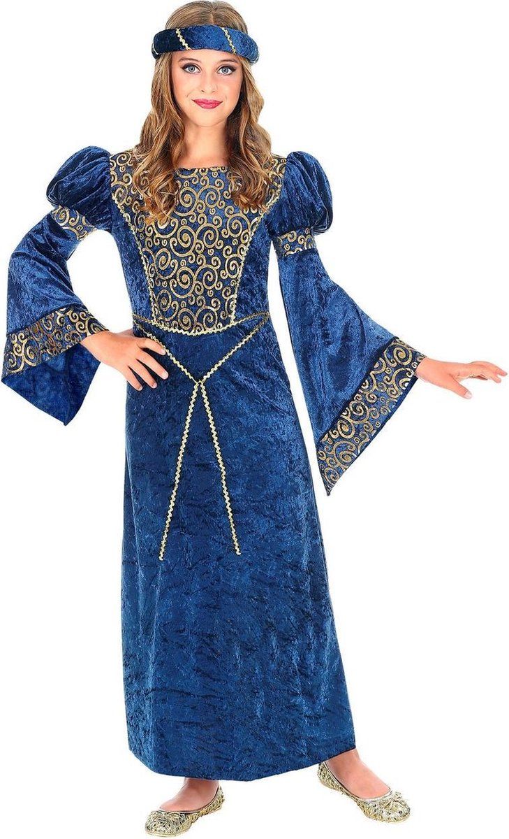 Widmann Hofmeisje Renaissance Gwendolyn Kostuum - Maat 140