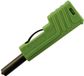 SKS Hirschmann SLS 200 Prise de laboratoire, droite Ø broche : 4 mm Vert 1 pièce(s)