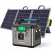 Icecat Station électrique Station d'alimentation portable 518Wh chargeur avec panneau solaire 100W, générateur solaire 500W(1000W crête), alimentation de secours