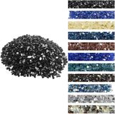 VEVOR Vuurglas 9KG Vuurkorf Glazen Stenen 12,7MM Haardglas Glazen Stenen Zwart