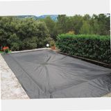 Afdekzeil, 2 x 3 m, zwembad, rechthoekig (140 g/m²) | polyethyleen, aluminium, duurzaam, gevlochten, uv-bescherming, zwembad, drainagesysteem en behandeling