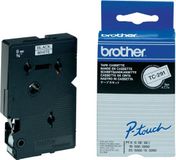 Brother TC-291 Labeltape 9mm Kleurloos