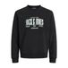 JACK & JONES regular fit sweater met print - zwart