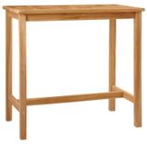 vidaXL Bartafel, natuurlijke look, 110 x 60 x 105 cm, massief teakhout