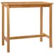 vidaXL Bartafel, natuurlijke look, 110 x 60 x 105 cm, massief teakhout