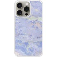 Apple iPhone 15 Marbre bleu Verstevigd hoesje met sublimatie bedrukking