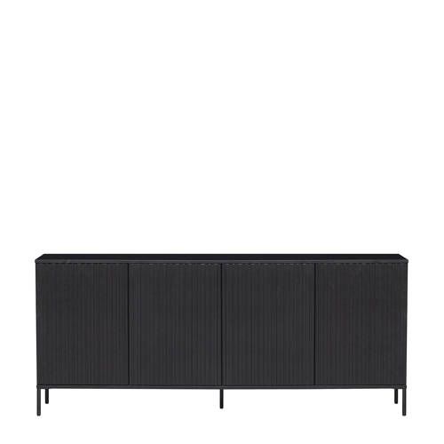 WOOOD Gravure Dressoir - Black - 200cm