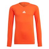 adidas - Team Base Tee Youth - Kinder Voetbal Onderkleding - Lange Mouw - Oranje - Maat 116