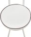 Merkloos / Sans marque Corvance BV Barstoel – Barkruk – Set van 2 – Wit PU – Stalen Frame – Zithoogte 65 cm