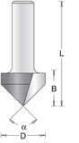 Hikoki Accessoires Hikoki 6 Mm V-Groeffrees 12.7X42X90 - 754019