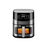 Melchioni Family ARIANNA Luchtfriteuse 6,5 l met dubbele weerstand, Air Fryer met led-display, 8 programma's, timer, mand met venster, 2000 W