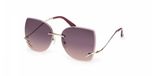 GAFAS Guess GU00269 Dames Zonnebril Paars Goudkleurig Metaal Vierkant