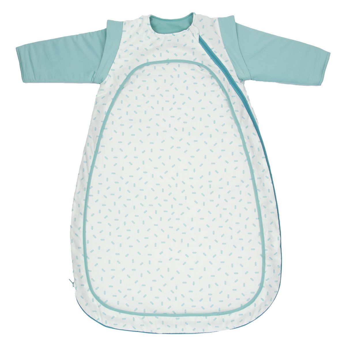 Nooga 4-seizoenen slaapzak Cocono Green Stripes (medium 90cm)