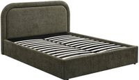 Vente-unique Bed met opbergruimte stof groen 140 x 190 cm