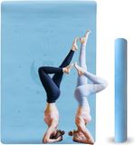 Markenlos Bol TPE Yoga Mat Extreme Slip Resistance Fitness & Exercise Mat 6mm Non-slip Environmentally Friendly with Travel Strap (blauw)