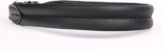 Dog's Companion Leren Halsband - 45 cm - Zwart