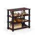 Furinno TURN-S-TUBE Schoenenrek, 4-laags schoenenorganizer, schoenenopslag, 11,6 x 23,6 x 22,3, voor kastenentree, kantoor, garage, donkerkers/zwart