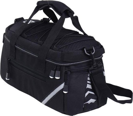 WILLEX Bagagedragertas 1200 - Enkele Fietstas - 8 liter - Zwart