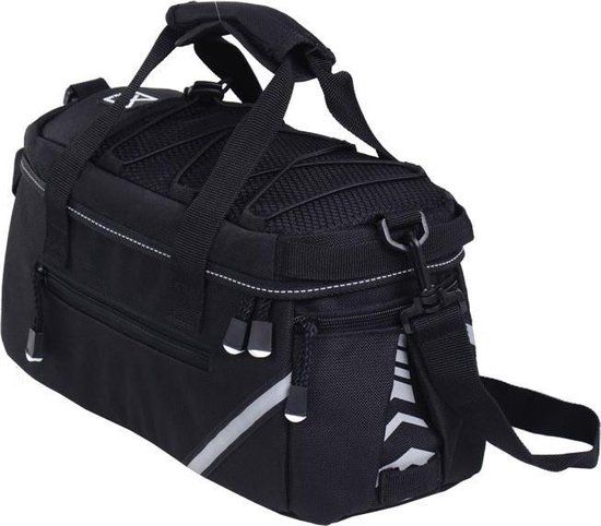 Willex Bagagedragertas 1200 - Enkele Fietstas - 8 liter - Zwart - Met Regenhoes