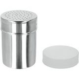 Metaltex Zucker- und Gewürzbehälter, Silber, Satin-Oberfläche, 73×93 mm